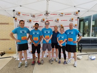 BrandHoot team running in the Med City Marathon - 5k event