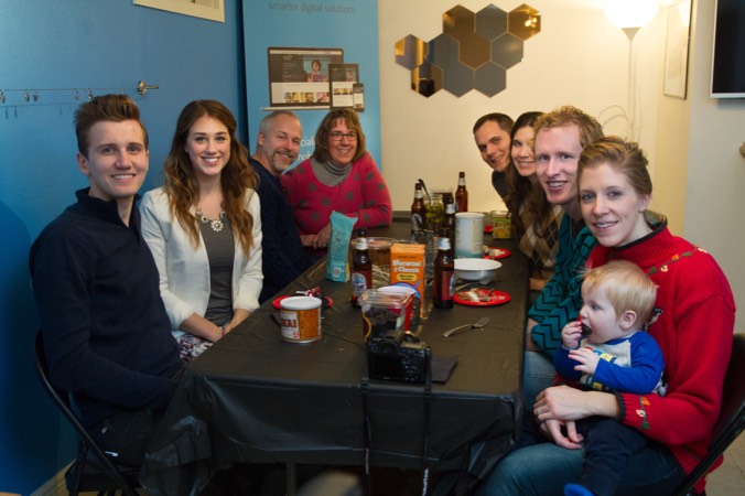 BrandHoot team with significant others