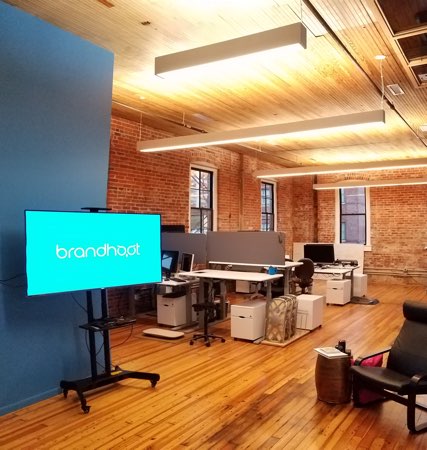 BrandHoot’s new office in the historic Conley Maass Building