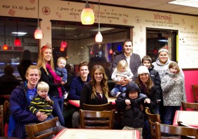 Ice cream celebration after bousiness of the year award