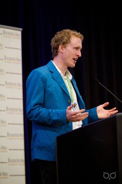 Nate Speaking for Rochester at the Capital event