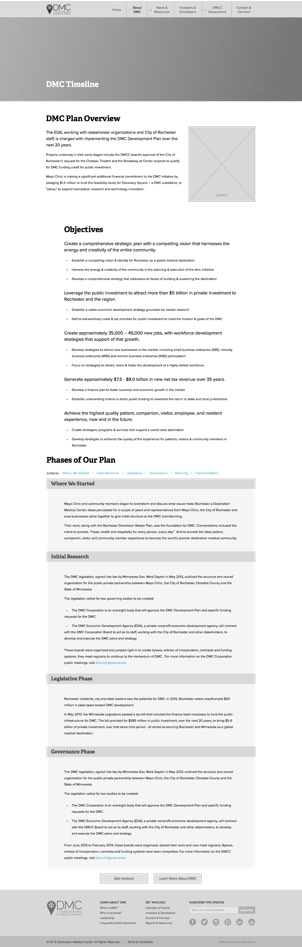 Wireframe of Plan and Priorities page in early stages